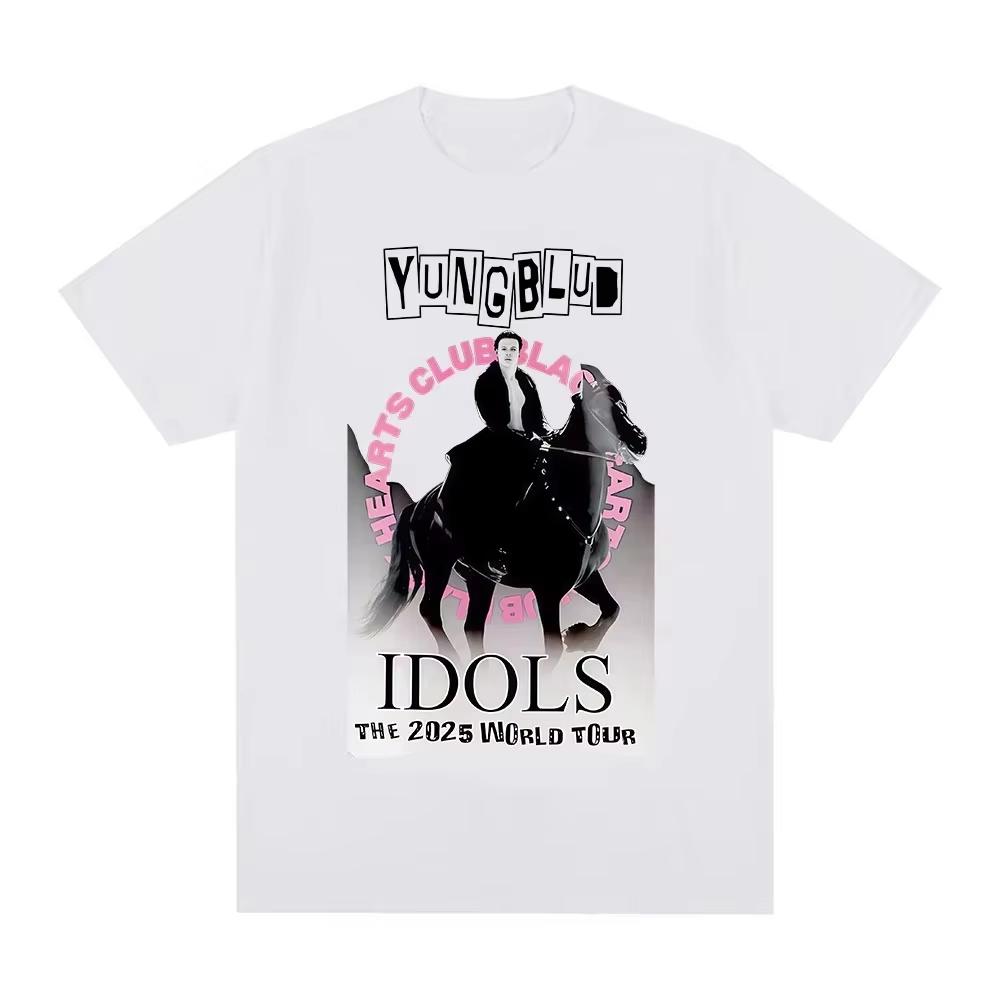

Yungblud IDOLS Мерч Футболки Мужские Женские Одежда Мода Рок Уличный Футболка с коротким рукавом Летняя Повседневная Хлопок Оверсайз Футболки M