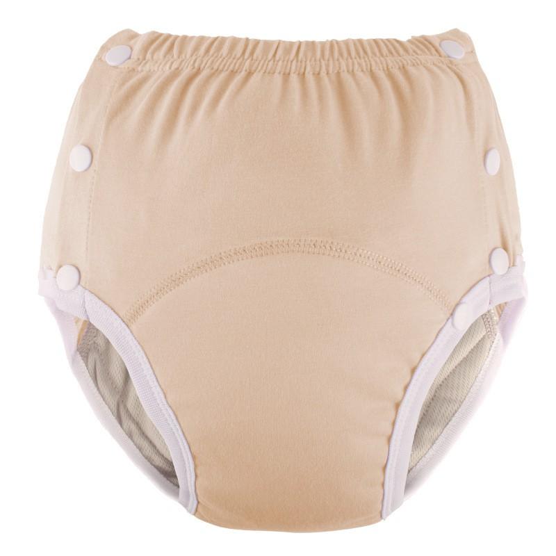 Reusable Adult Incontinence Briefs Cotton Underwear Breathable Washable Easy-On Off Elderly Men Women
