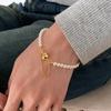 Anti Loss Round Strong Light Magnetic Buckle Pearl Bracelet