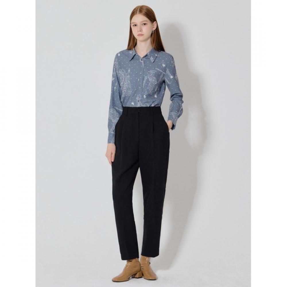 Bonialex Relaxed Cocoon Fit Pintuck Slacks Pants Set 2 Types Size 55 To 88