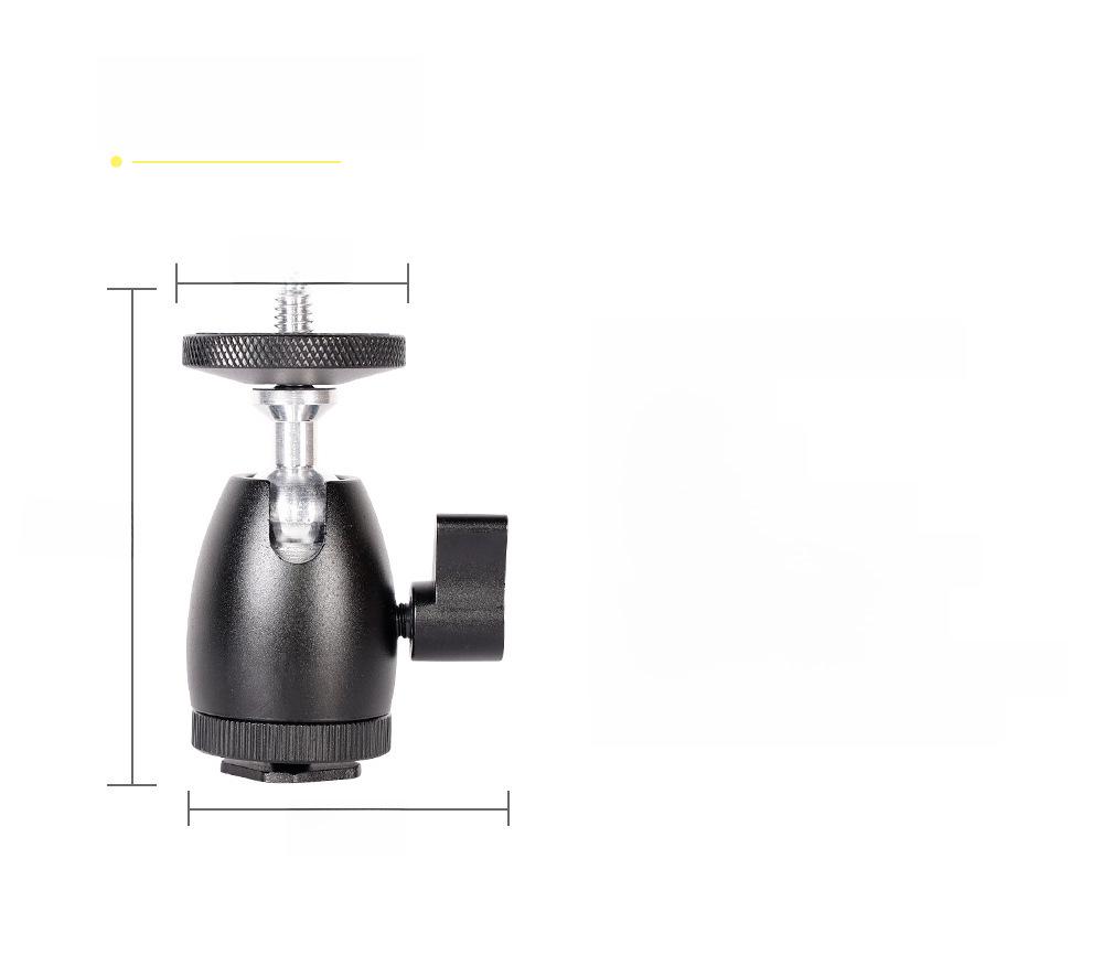 Universelle Kamera-Kardanhalterung mit Fülllicht und Blitzschuh