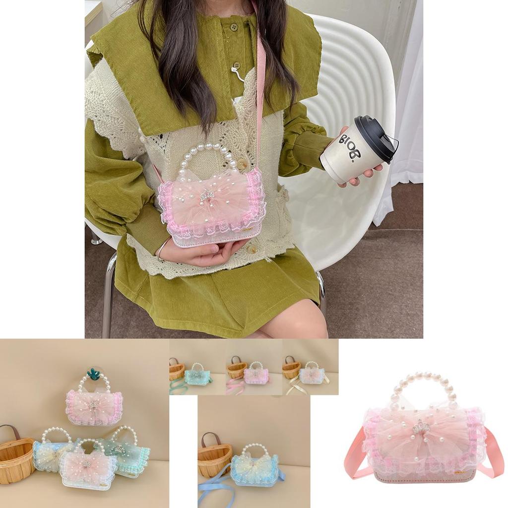 Stylish And Cute Girls Handbag Fashionable Children's Crossbody Bag With Bow Design