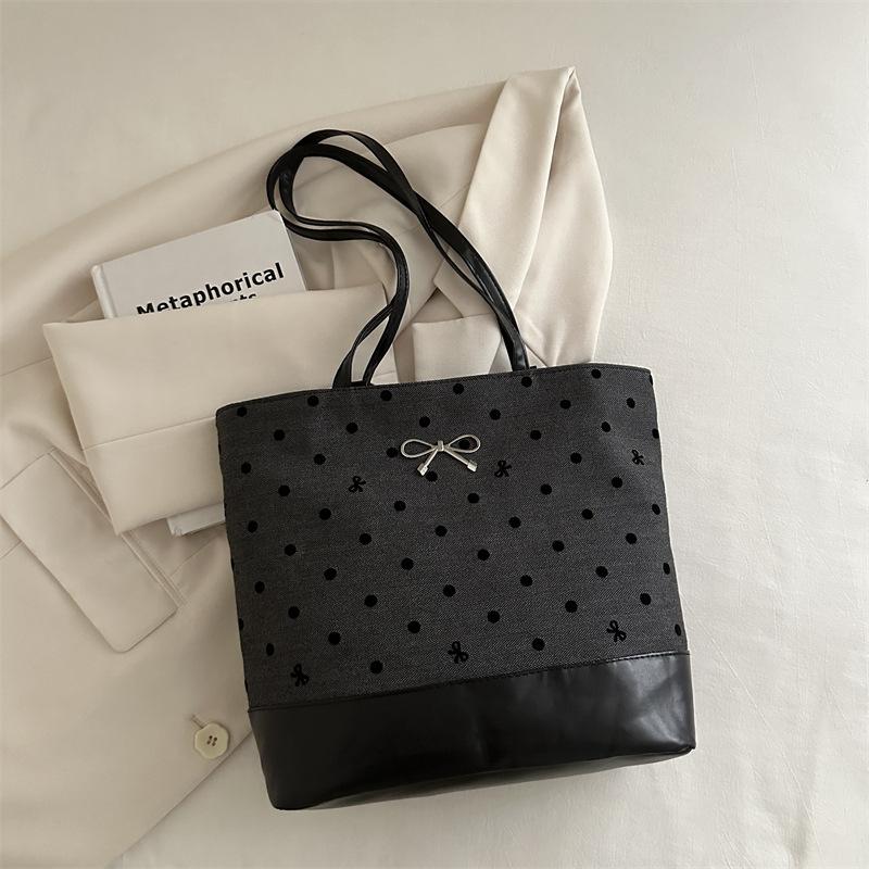 

Рюкзак большой вместимости в горошек 2025 новый повседневный универсальный рюкзак многоцелевая наплечная сумка-мессенджер тоут