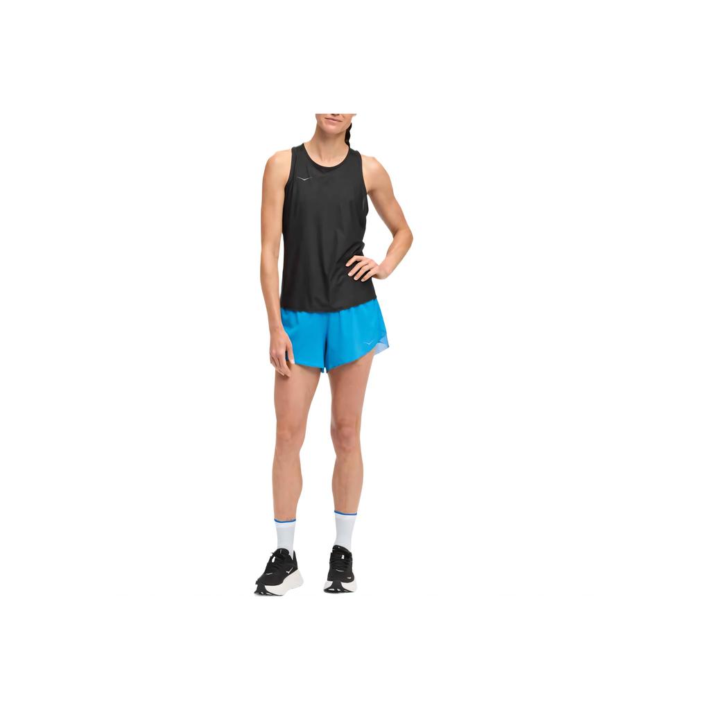 Hoka One One Mesh Design Breathable Cool Comfortable Lightweight Sports Vest Women tops 1175773-BLK