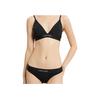 Calvin Klein Set Lenjerie Intimă cu Imprimeu Logo Litere Bandă Dublă Gravitație Femei Negru QF6990-UB1+QF6993AD-UB1