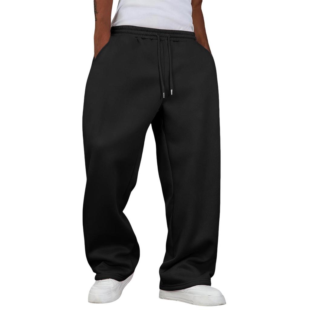 Pantaloni della tuta larghi da uomo pantaloni della tuta a gamba larga con tasche