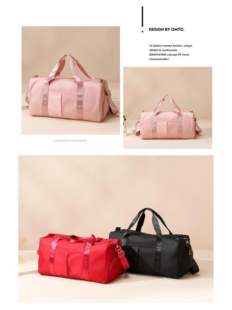 Sleek Travel Bag with Shoe Compartment, Wet/Dry Separation, Lightweight Messenger-Style for Swimming & Fitness