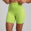 Exported Breathable Tight-Fitting Yoga Shorts with a High Waist, Elastic Peach Butt Lift, and Three-Quarter Length for Fitness