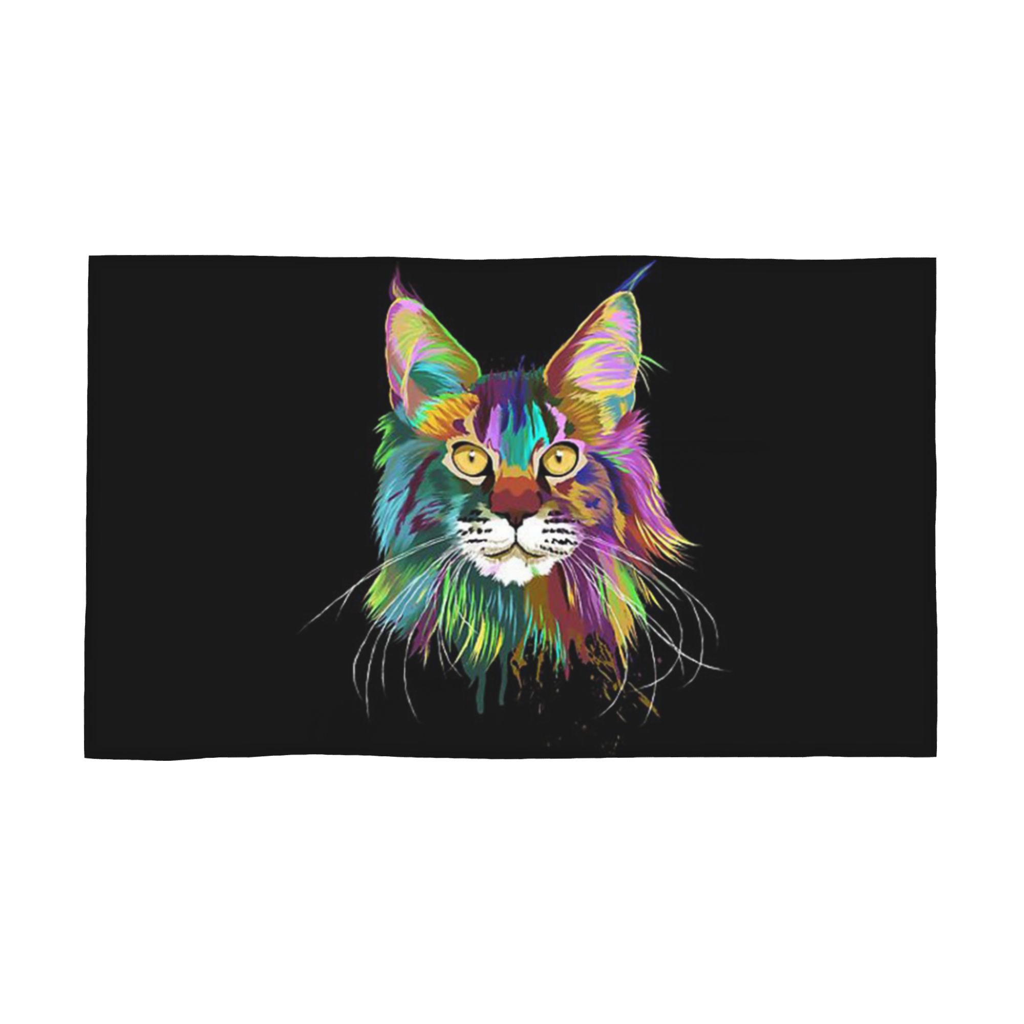 

Splash Maine coon Cat Soft Face Towel Quick Dry Pool Bath Cotton Towels Absorbent W40*H60(CM)