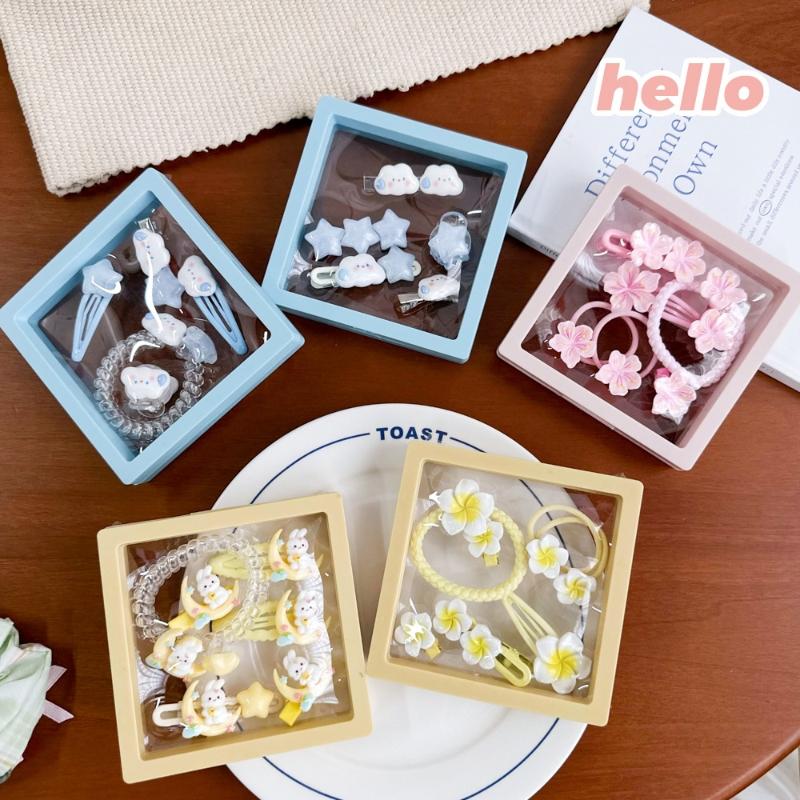 Cute Hair Clip Cartoon Hair Pin Bangs Side Clip Woman Kids Headwear Barrette Hair Accessories Gift Box
