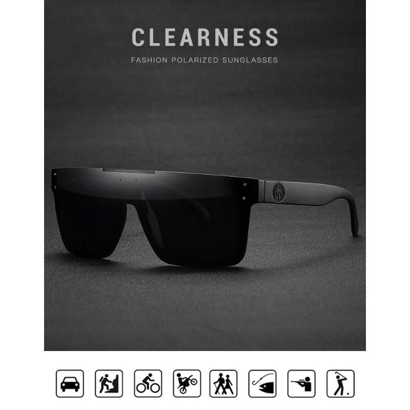 Heat Wave Nejprodávané Čtvercové Jednodílné Brýle pro Muže Ženy Vysoce kvalitní Originální Fólie Outdoorové Sportovní Sluneční Brýle -HW03