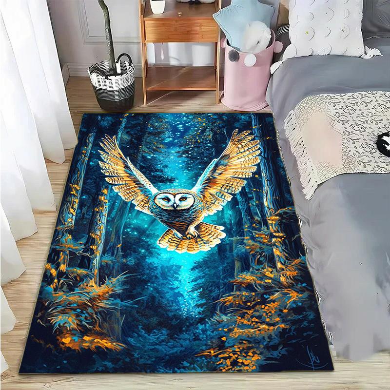 15 Size Magic Academy Owl Printed Carpet Rugs Living Room Bedroom Bedside Bathroom Home Decor Floor Mat Kids Room Non-slip Mat