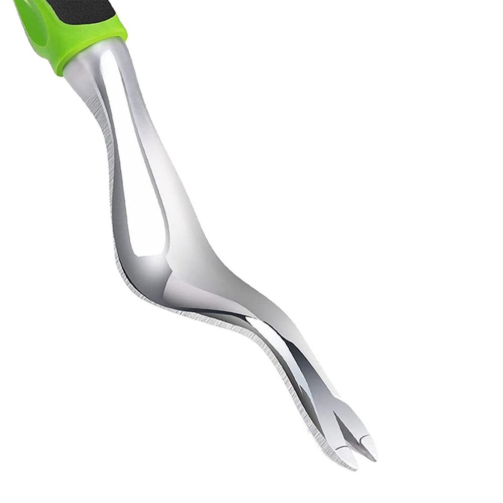Two-Pronged Fork Root Extractor with Ergonomic Handle Weeder Puller Tool  Transplants