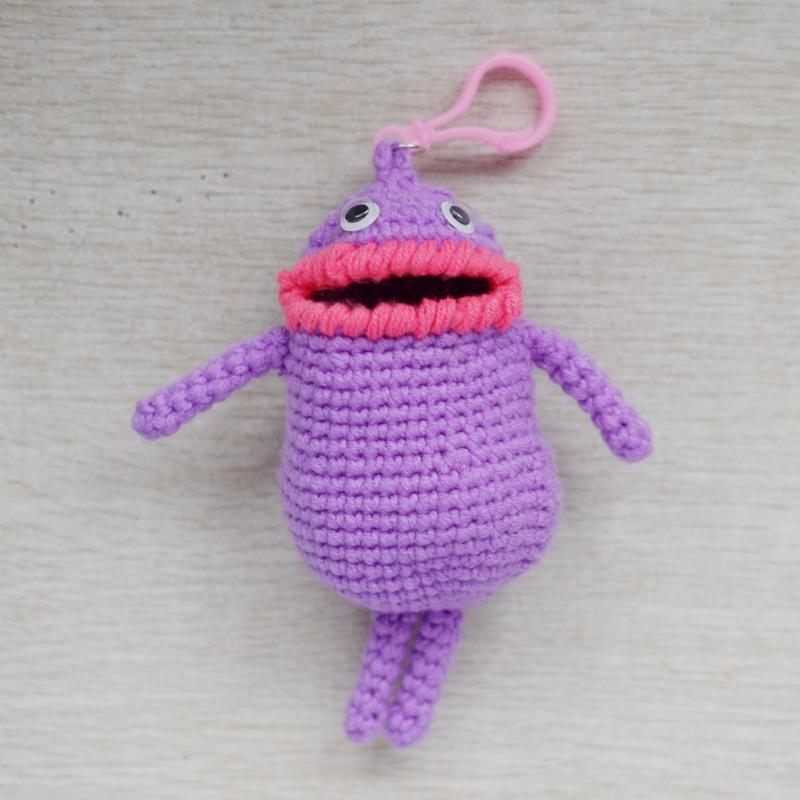 Creative Handmade DIY Crochet Yarn Materials Bag Sausage Mouth Earphone Storage Bag Video Guide Home Fabric Sewing Kit