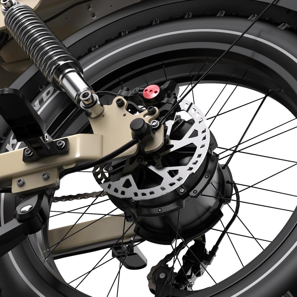 ONESPORT W77 20" Fat Tire Electric Bike, 250W Motor, 90KM Range, Hydraulic Brakes, 7-Speed, for Urban Commute & Leisure Riding