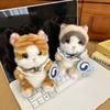 Cartoon Plush Toy Siamese Cat With Polyester Filling For Girls And Boys Gift