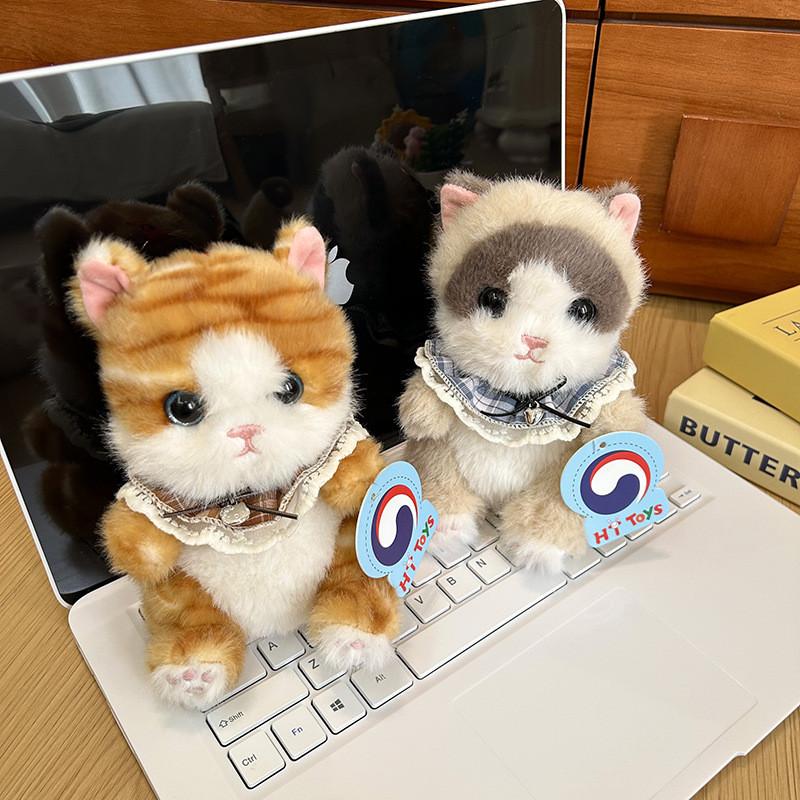Cartoon Plush Toy Siamese Cat With Polyester Filling For Girls And Boys Gift