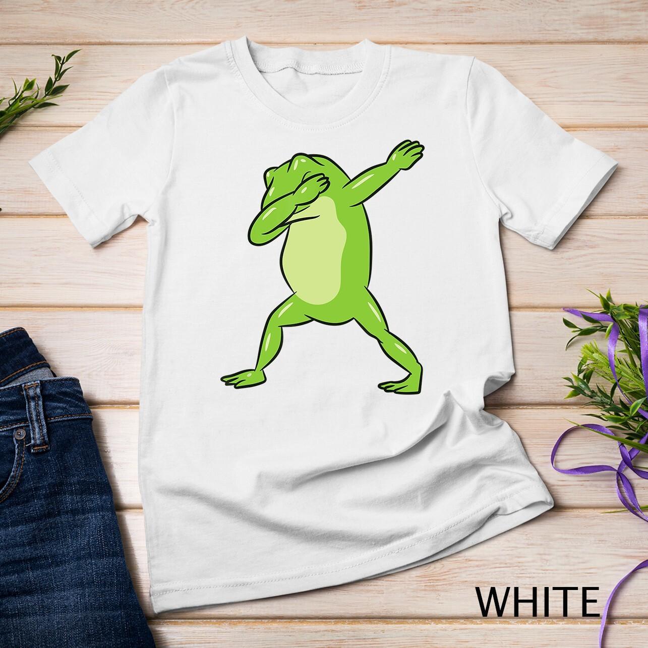 

Cute Dabbing Frog Funny Frog Dab Funny Frog Unisex T-shirt S