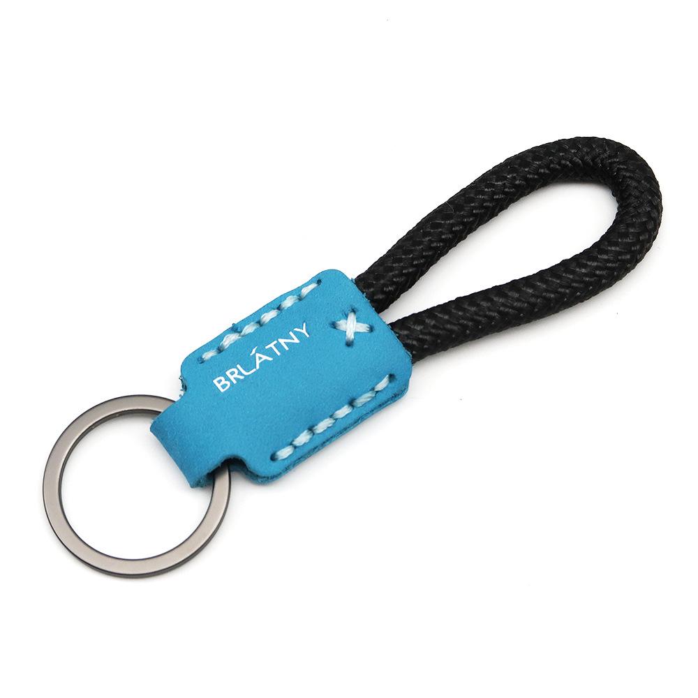 Handmade Genuine Leather Key Chain Pendant - Frosted Leather, Multifunctional Lanyard, Creative Design Key Ring