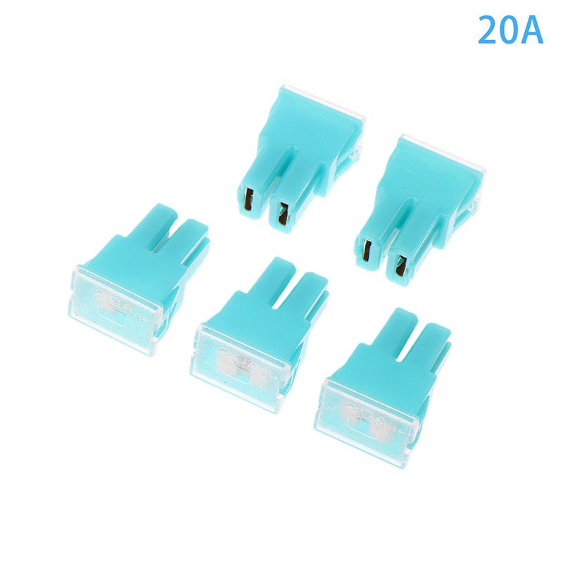 5 stk Biler Gaffelbolt Sikringer 20-120A Firkantet Bilsikringsboks Vanntette Sokler Bil Firkantet Hode Store Plug-in Sikringer