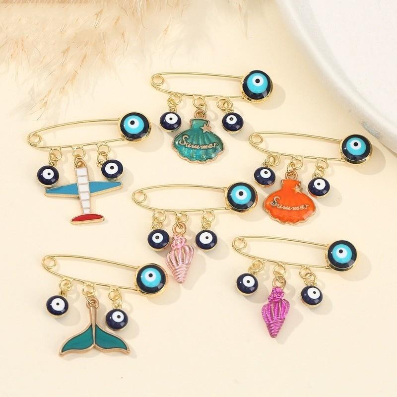 Yutsai Korean Style Cartoon Cute Expression Brooch Zircon Alloy Brooch Pin Jewelry Gifts PD2304