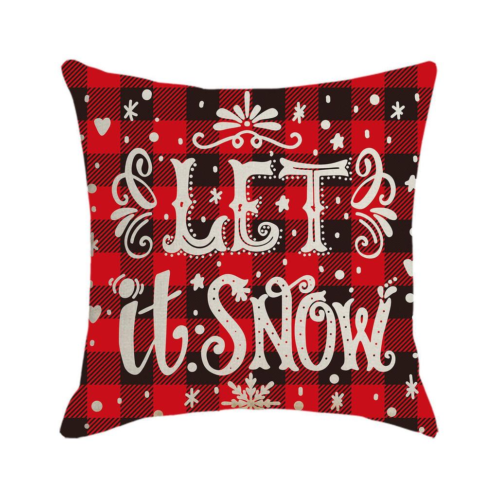 New Christmas Pillow Cover, Festive Pillow, Cushion Cover, Gift Backrest Cover, Waist Cushion Cover