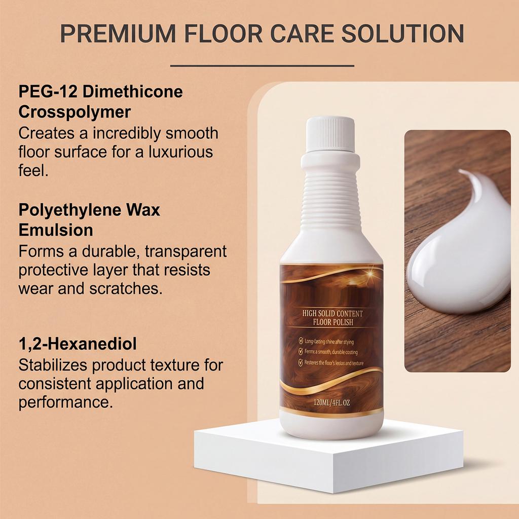 120ml Floor Repair Agent Streak-Free Long-Lasting Shine High Solids Coating Floor