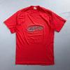 California 80s VTG T Shirt Graphic 1980s Red Classic Grid Design Text Typography