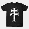 New Fashion Brand Teeshirt Cotton Tshirt Ghost Cross T Shirt Male Oversized Short Sleeve Black Top Unisex Casual Teeshirt
