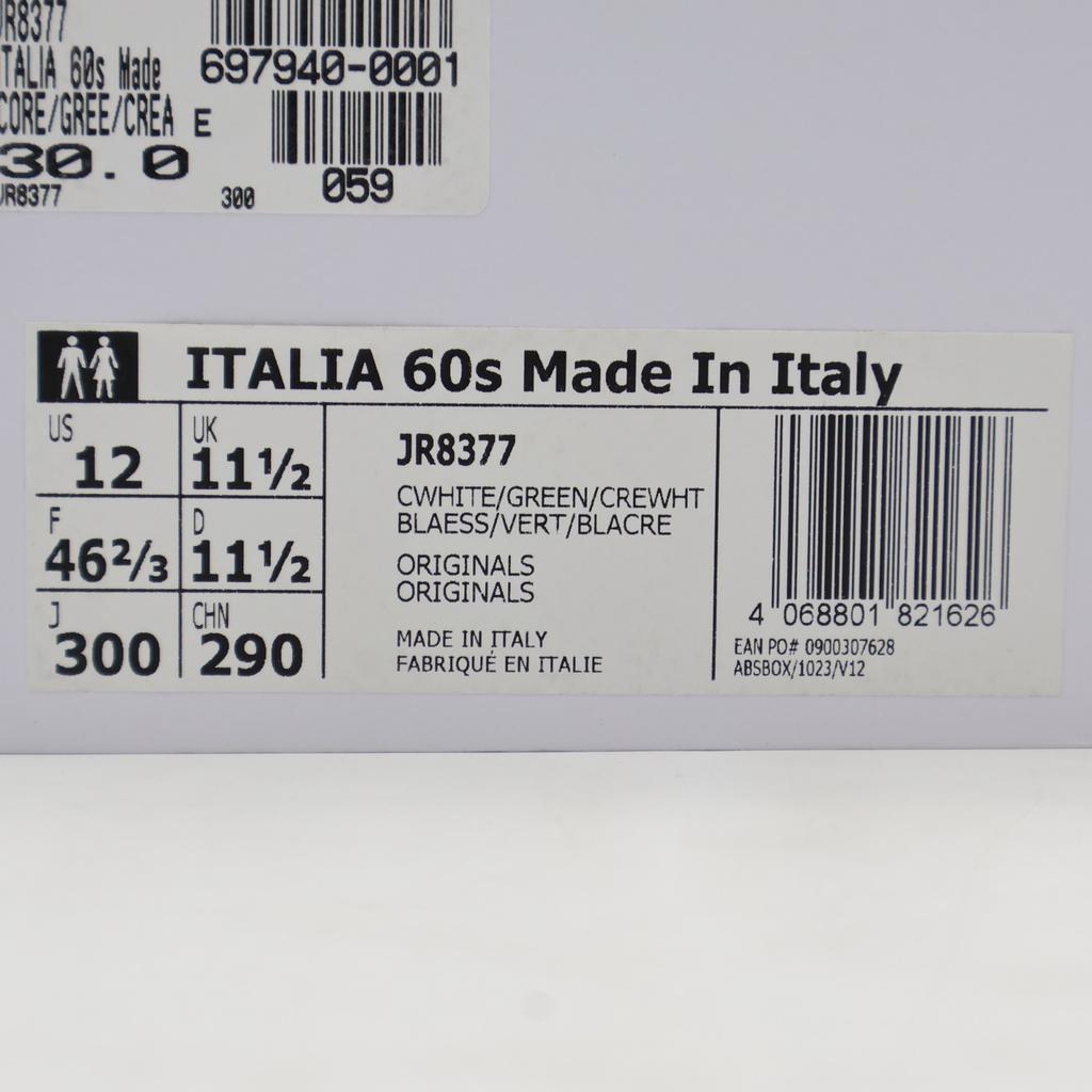 JR8377 adidas Originals ITALIA 60s Made in Italy Core White Green Cream (Men's)