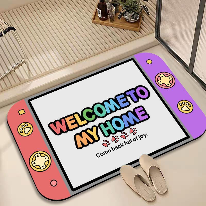 

Креативная игровая консоль с героями мультфильмов, коврики для ванной комнаты, домашний выключатель, комната для киберспорта, декоративные коврики с вспышкой, водопоглощающие быстросохнущие коврики 30*40cm