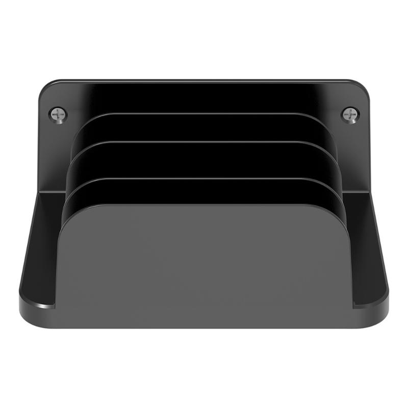 

Universal Wall Mounted Stand For Tablets And Smartphones Compatible for up to 20mm Width Pad Phone Devices Organizers чёрный