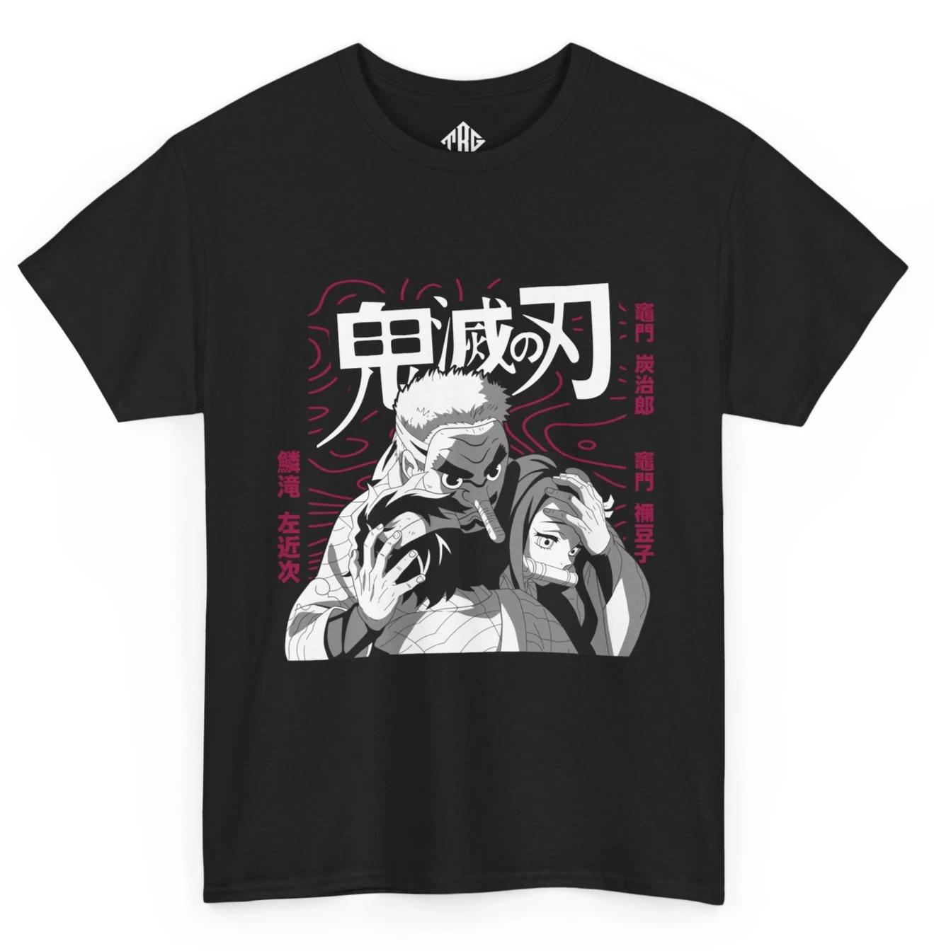 Аниме Футболка Стиль Воин Графическая Футболка Вдохновленная Косплеем Kimetsu No Yaiba L