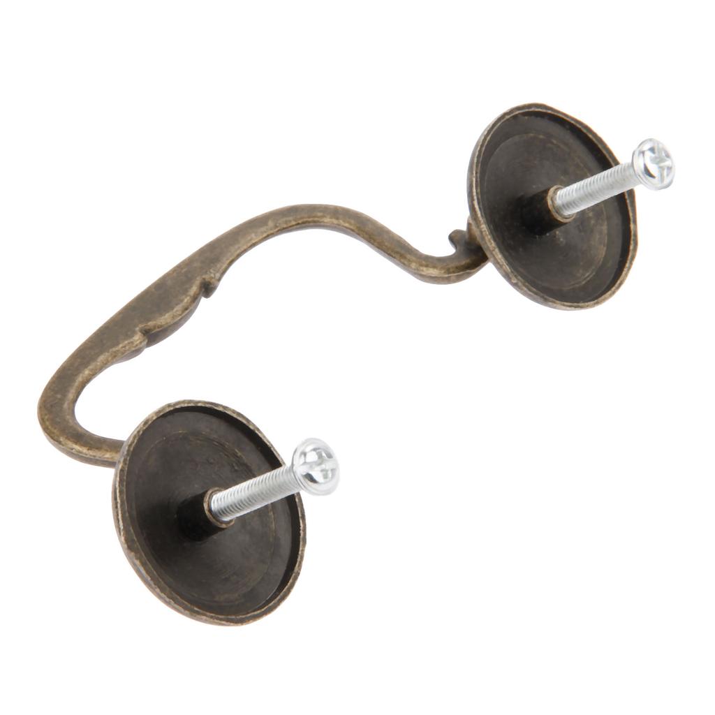 1 set Maniglia Bronzo Antico con vite Pomello Vintage in Lega per Cassetto Armadio Porta Mobile Vecchio Cinese Semplice