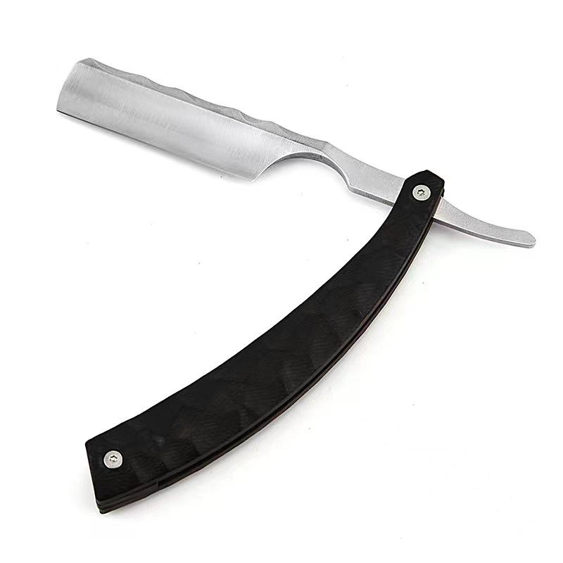 Ebony Wavy Manual Razor for Face, Head, Hair, and Eyebrow Shaving