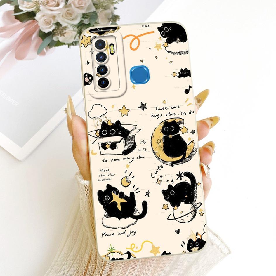 For Infinix Note 7 Lite Case X656 Popular Floral TPU Cover Soft Silicone Phone Cases For Infinix Hot 9 Pro Funda Hot9 Play Shell