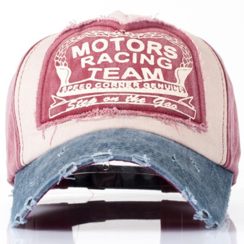 Classic Appliqué Colorblock Baseball Cap Fashionable Outdoor Visor Pure Cotton Hat