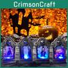Striking Colorful Led Tombstone Lights With Witch And Skull Themes Perfect For Halloween Parties