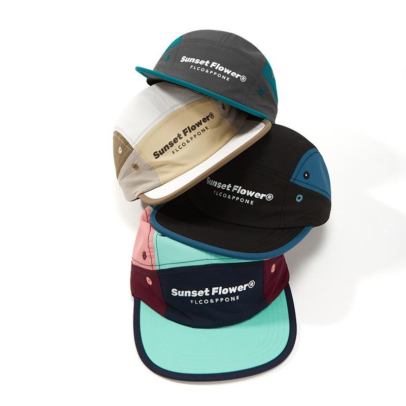 Niche functional hat Outdoor flat-brimmed quick-drying hat Sports running cap Anti-splashing sun hat