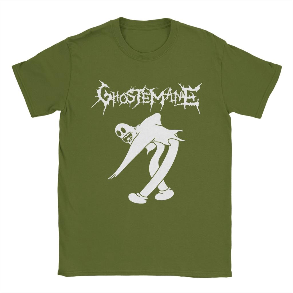Vintage T-Shirt Sommer Trap Metal Ghoste Unisex Hip Hop T-Shirts Baumwolle T-Shirt für Unisex Y2K Lässiges Print Kurzarm Oberteil T-Shirts