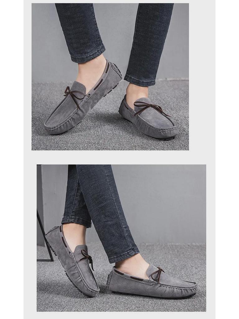 2025 Men's Fashion: Slip-On Casual Toe Shoes - Small to Large Sizes