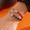 Halloween Gothic Punk Spider Bracelet for Women Men Silver Color Spider Handmade Weaving Couple Bracelet Party Jewelry Gifts