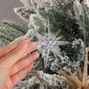 Christmas Tree Star Pendants Xmas Tree Transparent Gold Star Hanging Ornaments 2025 Christmas Decoration For Home New Year Gifts