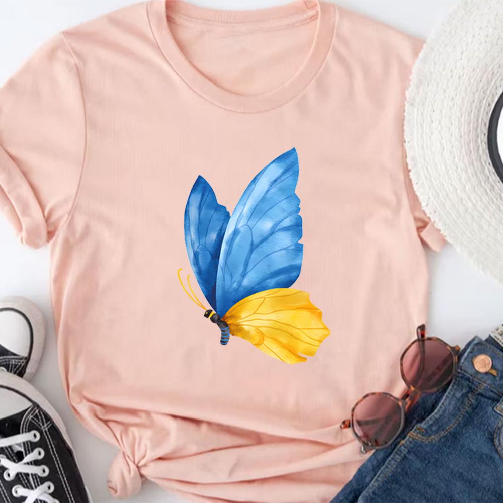 

Ukraine Shirts for Unisex Ukraine Shirt Ukraine Butterfly Graphic T Shirt Unisex Short Sleeves Tops Gifts for Ukrainian 3XL