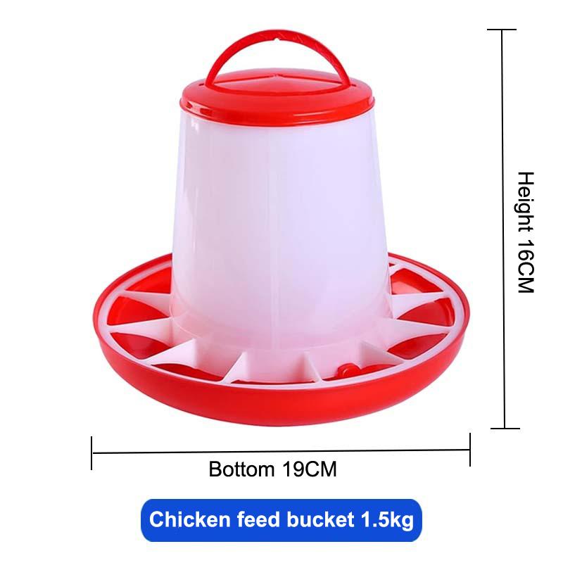 1/4/6/8/10Kg Automatic Chicken Feeder Bucket Rooster Hen Feeding Device, Farm Animal Poultry Quail Pigeon Feeding Supplies 1 Pc