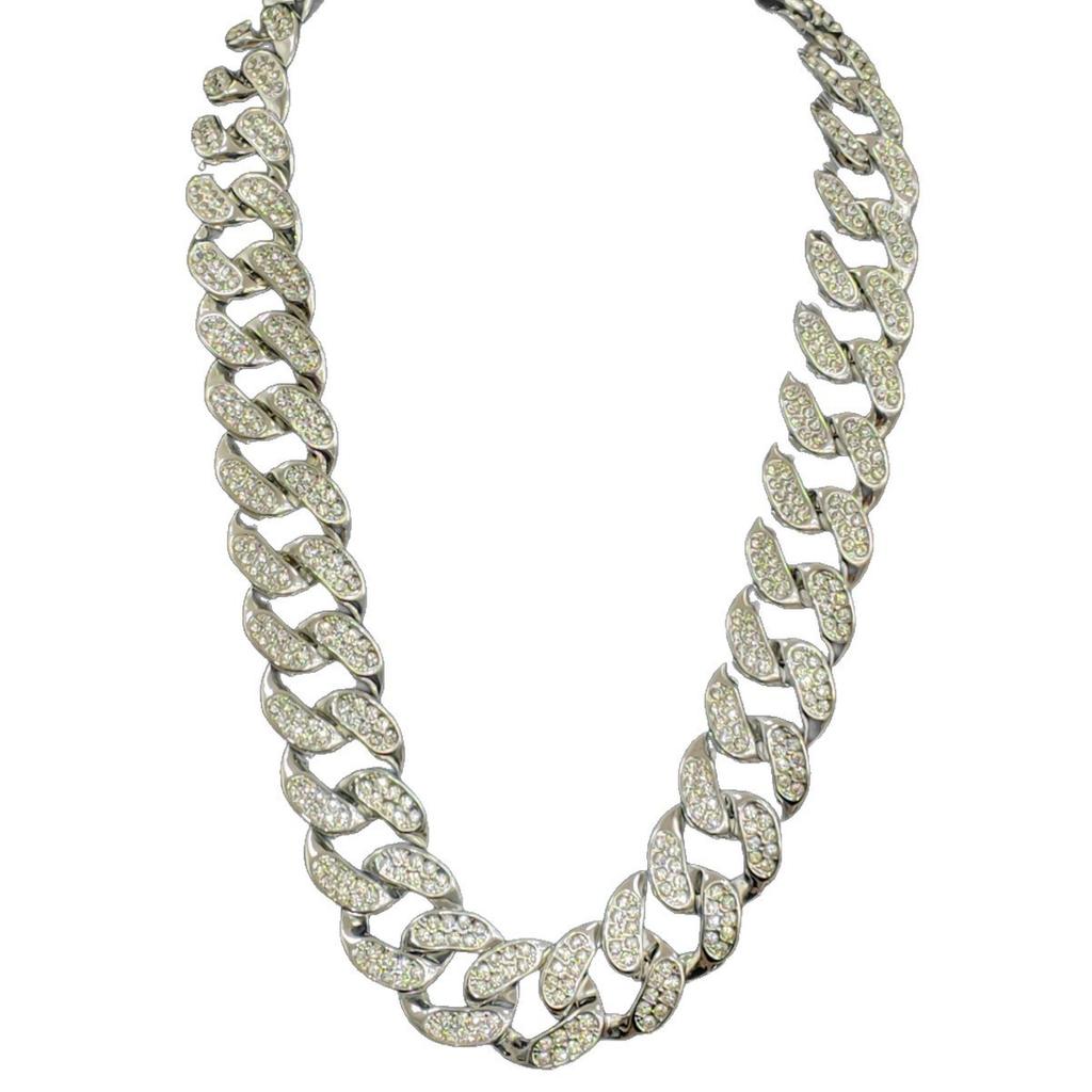 Hip Hop 30Mm Cuban Chain High-End Men'S Necklace Domineering Cuban Necklace Men