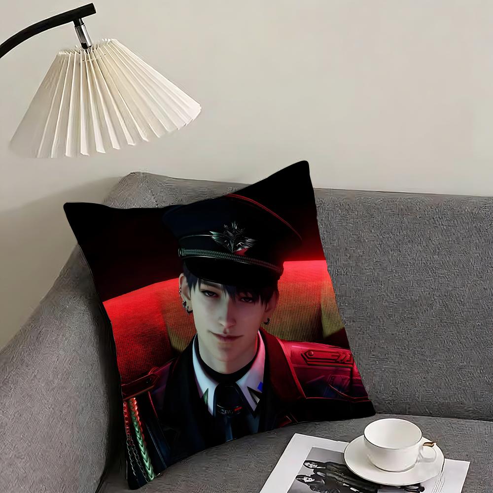 Love And Deepspace Caleb Cushion Cover Pillowcase Ultra Soft Skin Friendly Fabric Cloud Like Comfort Concealed Zipper
