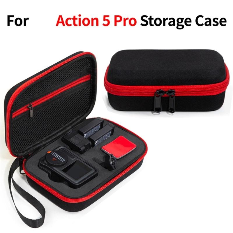 Small Storage Bag For Action 5Pro Camera Case, Soft Padded Protections, Water Resistant Exterior Organizers Handbag