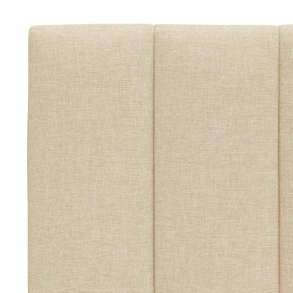 Bed Frame without Mattress  Hanko  Cream 80x200 cm Fabric