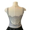 Lace Patchwork Open-Back Camisole - Sexy Slim Fit Vest for Women